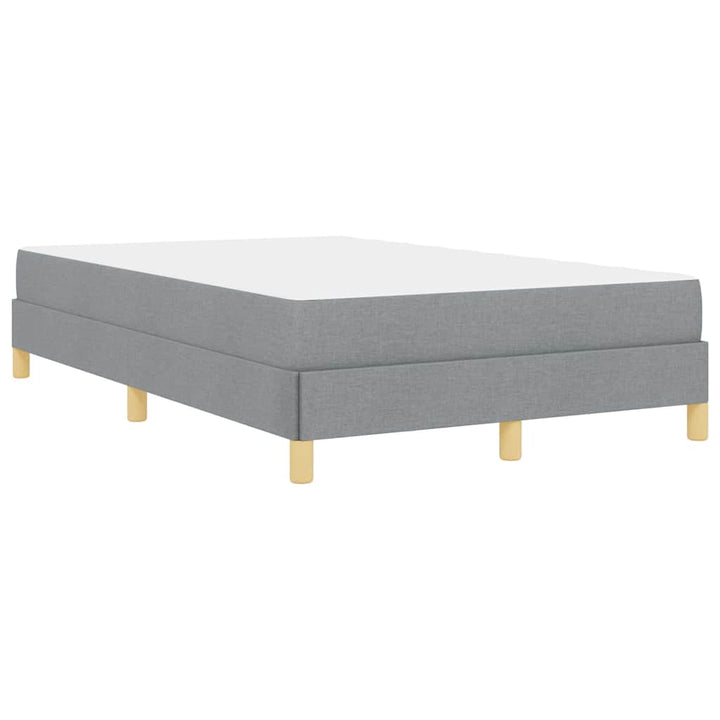 Box spring seng Lysegrå og Brun 120 x 190 cm