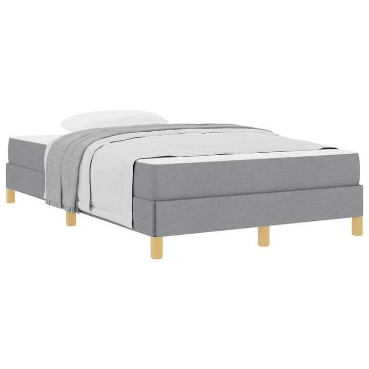 Box spring seng Lysegrå og Brun 120 x 190 cm