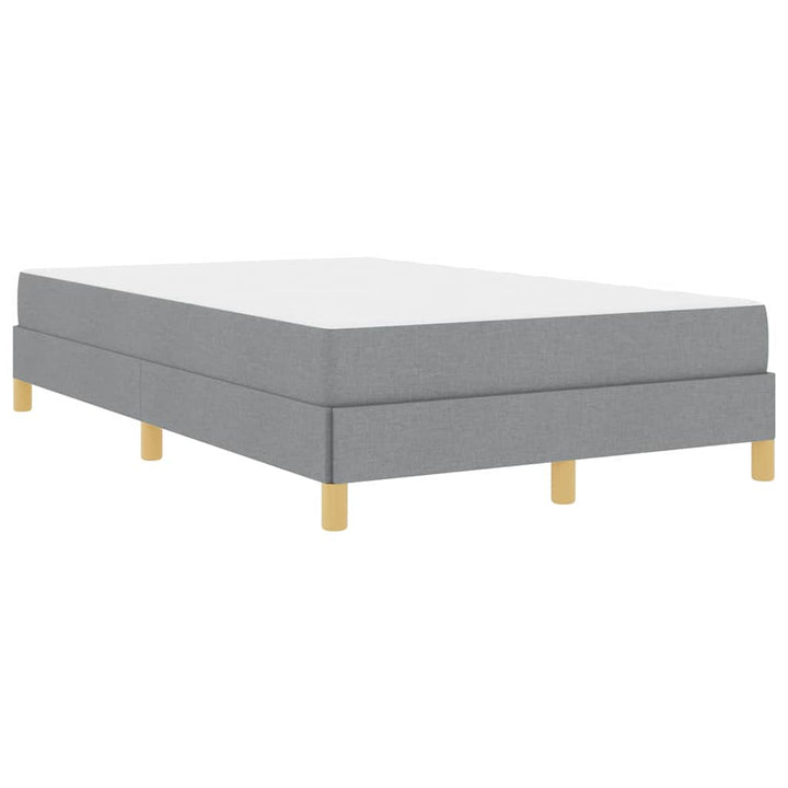 Box spring seng Lysegrå og Brun 120 x 200 cm