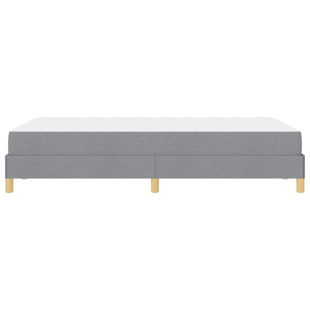 Box spring seng Lysegrå og Brun 120 x 200 cm