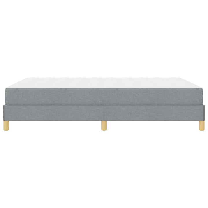 Box spring seng Lysegrå og Brun 140 x 190 cm