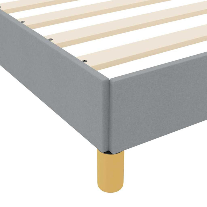 Box spring seng Lysegrå og Brun 180 x 200 cm