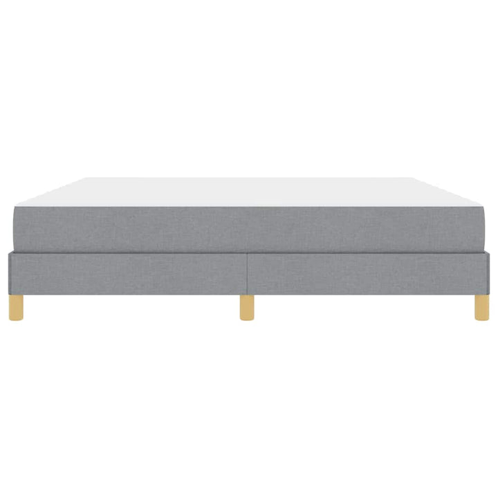 Box spring seng Lysegrå og Brun 180 x 200 cm