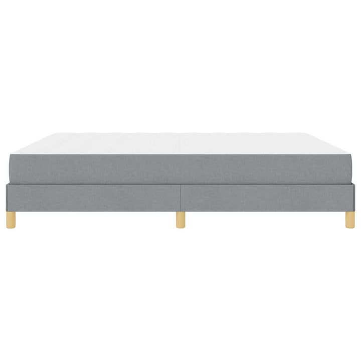 Box spring seng Lysegrå og Brun 180 x 200 cm