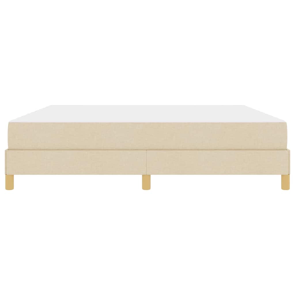 Box spring seng Creme og Brun 180 x 200 cm