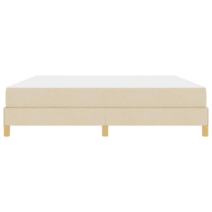 Box spring seng Creme og Brun 180 x 200 cm