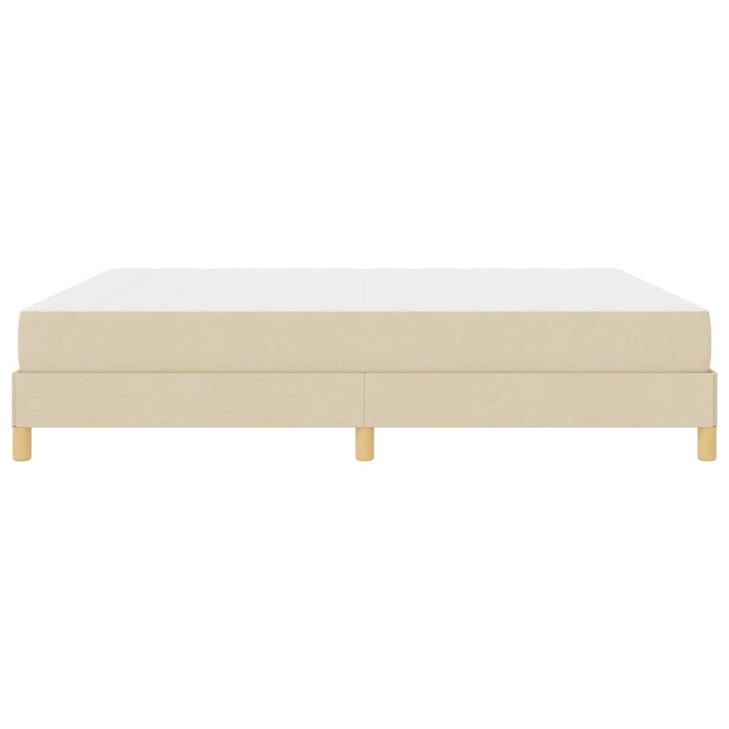 Box spring seng Creme og Brun 180 x 200 cm