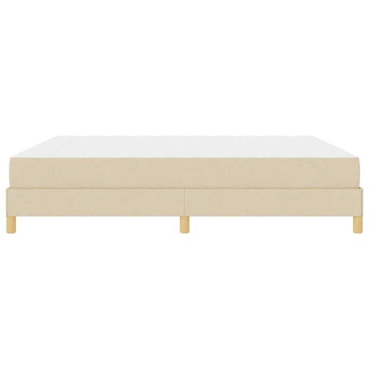 Box spring seng Creme og Brun 180 x 200 cm