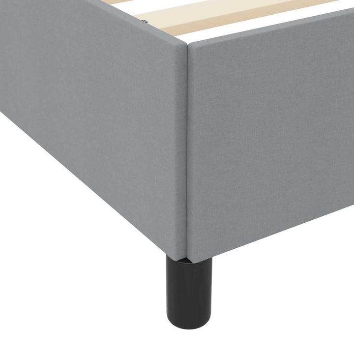 Box spring seng Lys grå og sort 80 x 200 cm