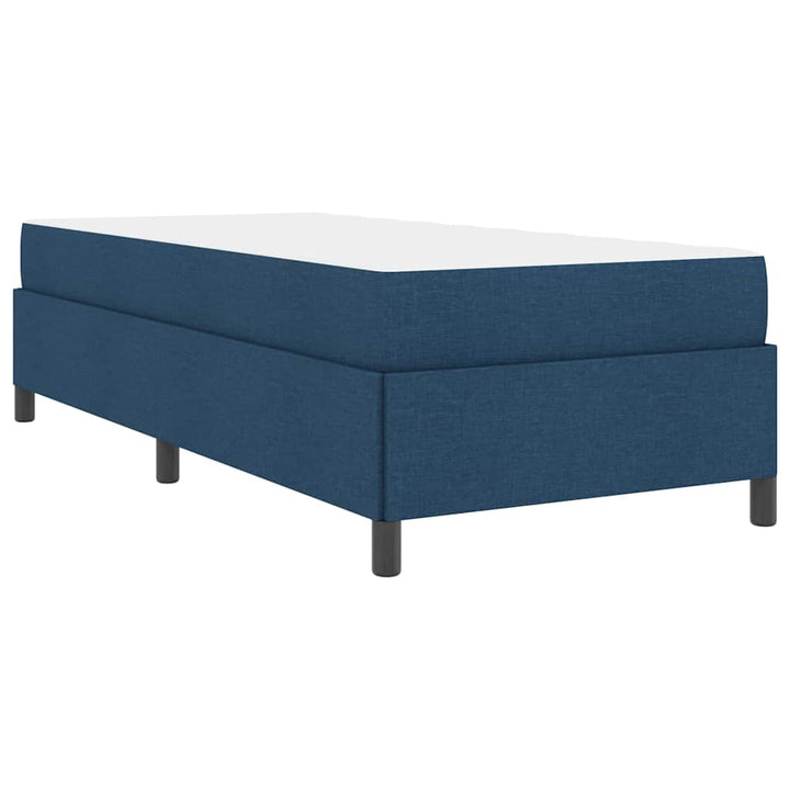 Box spring seng Blå og Sort 80 x 200 cm Stof og konstrueret træ