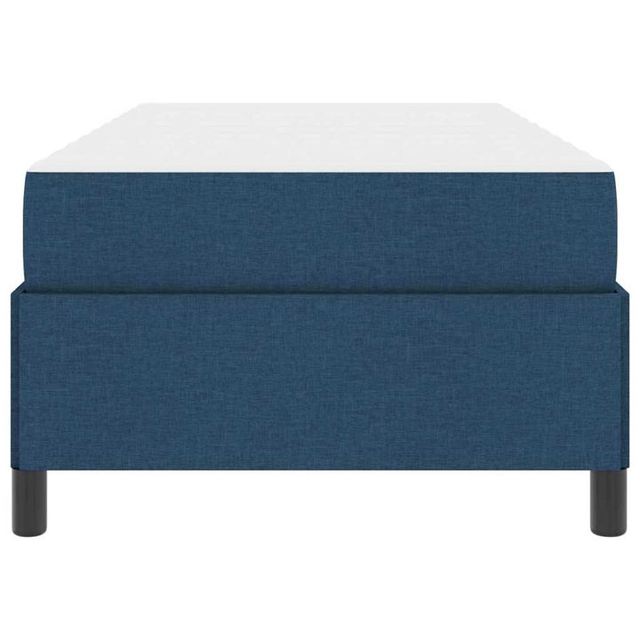 Box spring seng Blå og Sort 80 x 200 cm Stof og konstrueret træ