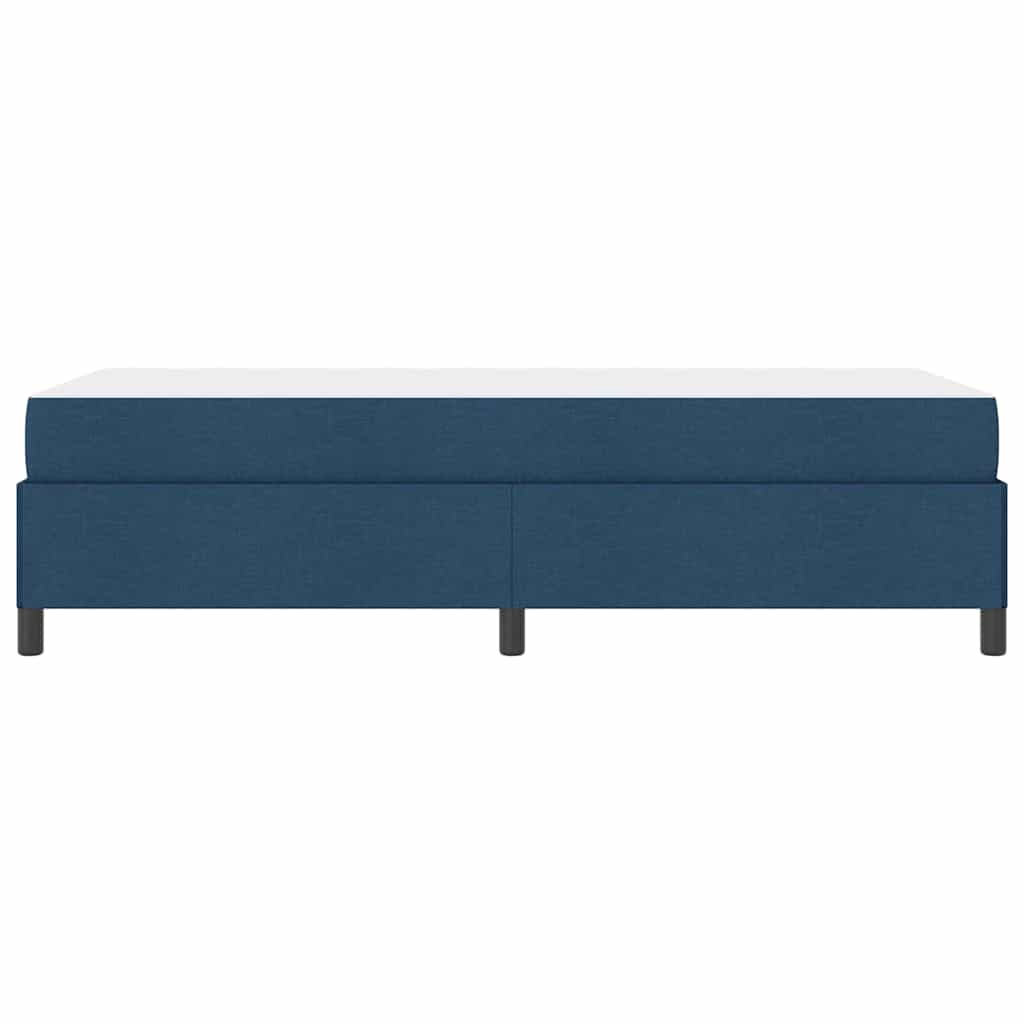 Box spring seng Blå og Sort 80 x 200 cm Stof og konstrueret træ