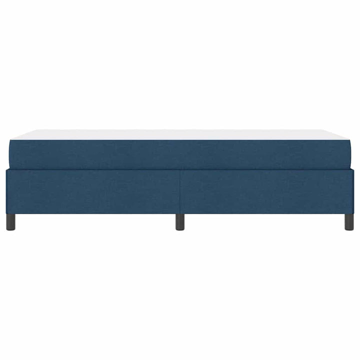 Box spring seng Blå og Sort 80 x 200 cm Stof og konstrueret træ