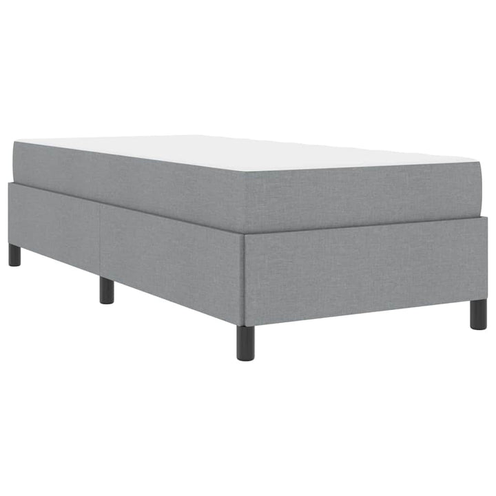 Box spring seng Lys grå og sort 90 x 190 cm