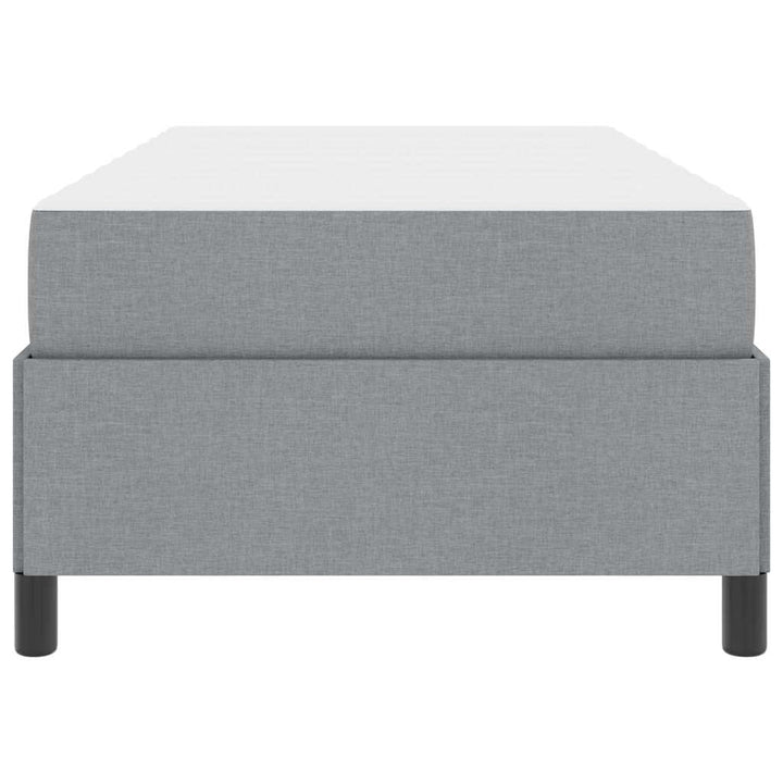 Box spring seng Lys grå og sort 90 x 190 cm