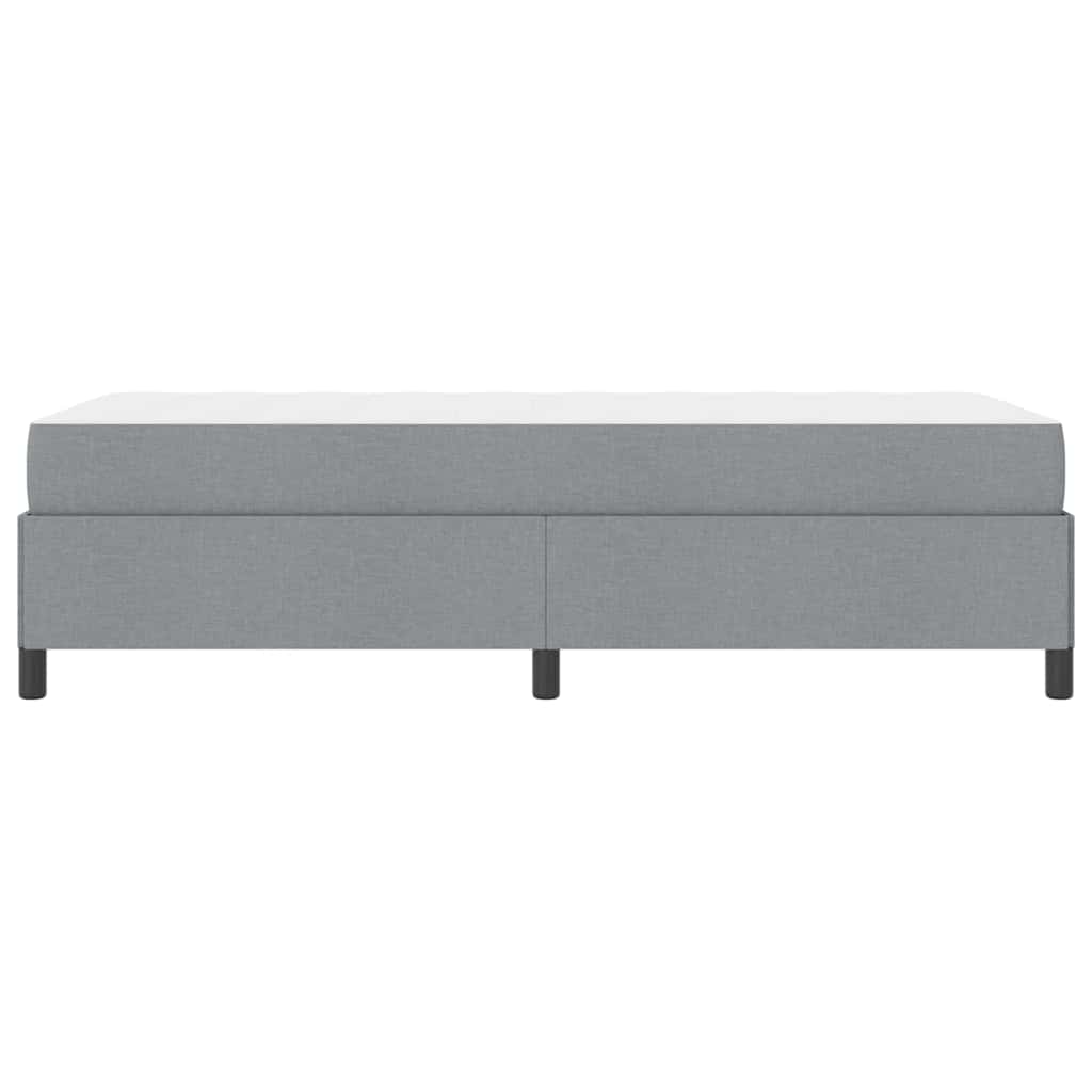 Box spring seng Lys grå og sort 90 x 190 cm