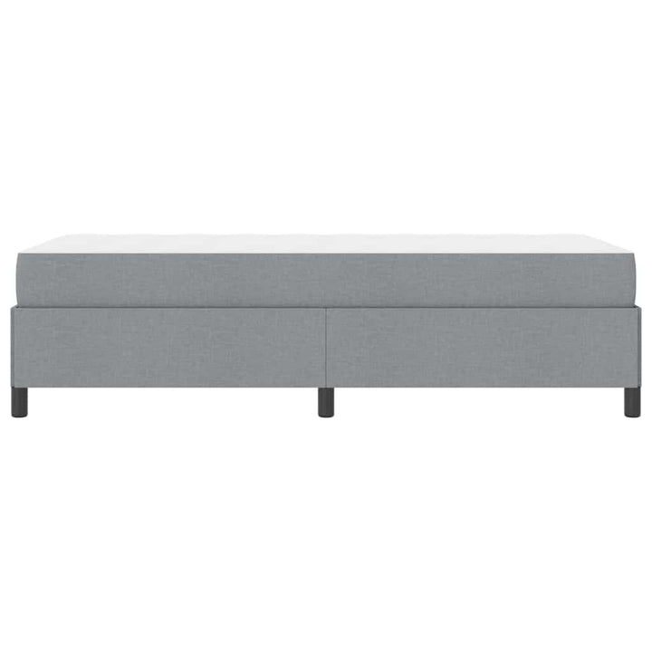 Box spring seng Lys grå og sort 90 x 190 cm