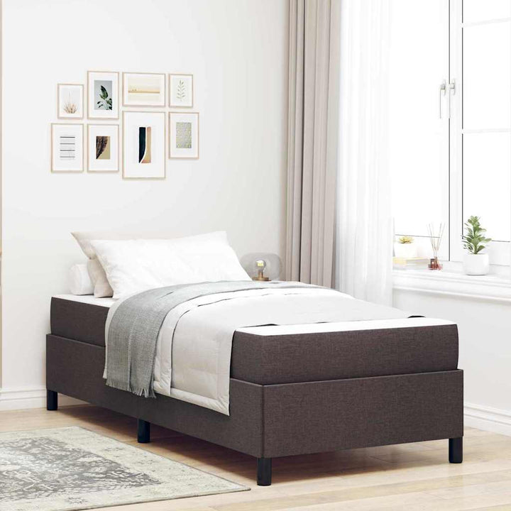 Box spring seng Brun og sort 90 x 190 cm