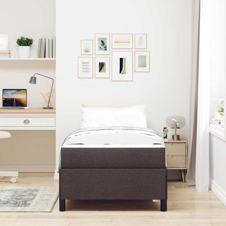 Box spring seng Brun og sort 90 x 190 cm