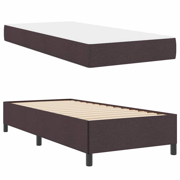 Box spring seng Brun og sort 90 x 190 cm