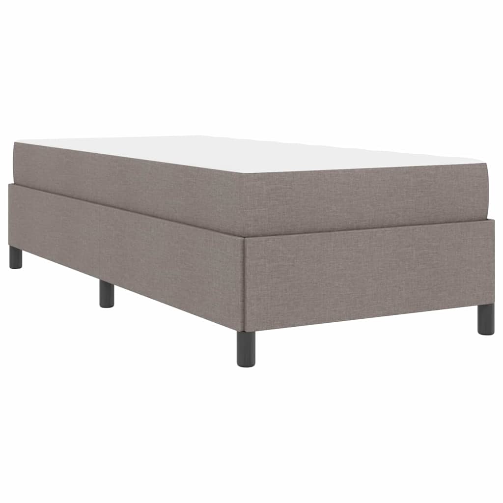 Box spring seng Gråbrun og Sort 90 x 190 cm