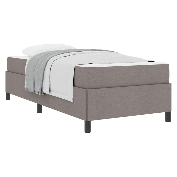 Box spring seng Gråbrun og Sort 90 x 190 cm