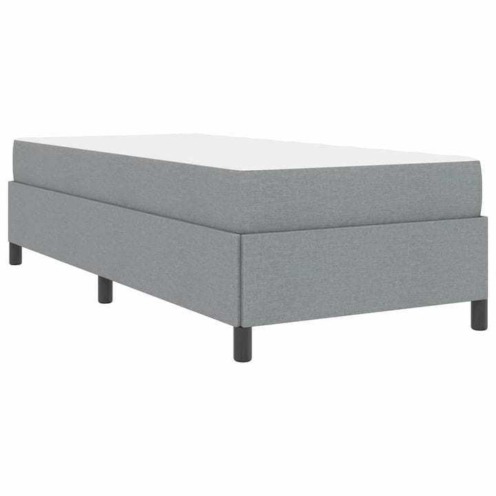 Box spring seng Lys grå og sort 90 x 200 cm