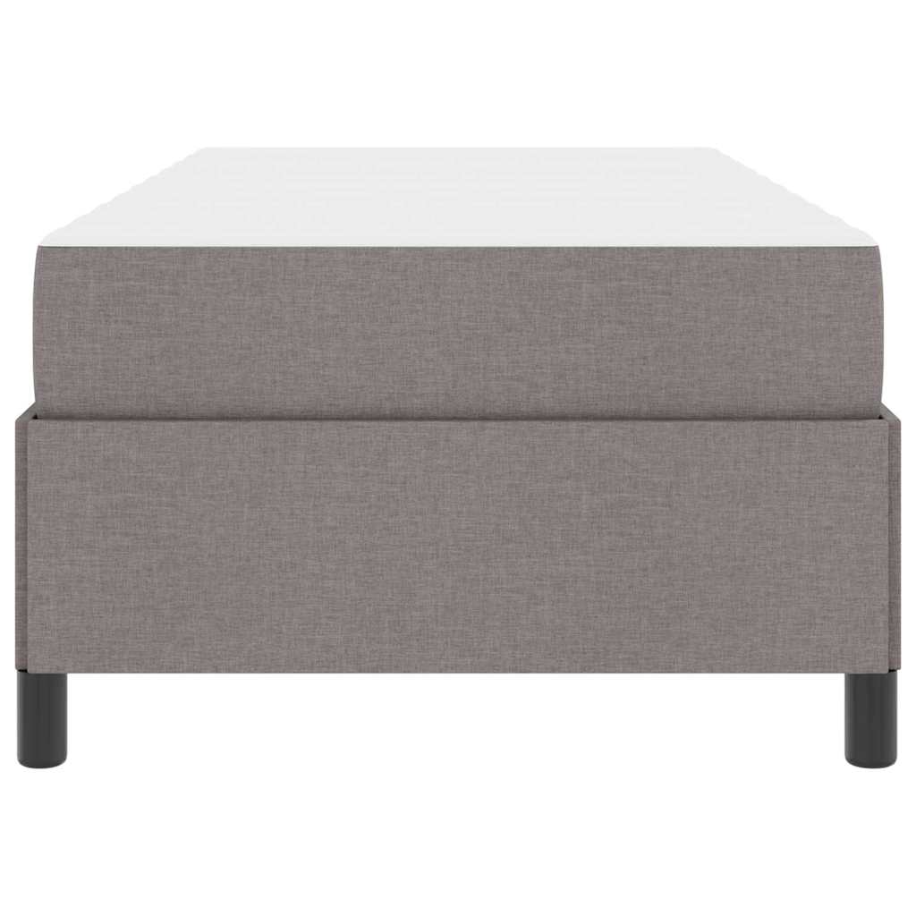 Box spring seng Creme og Sort 90 x 200 cm
