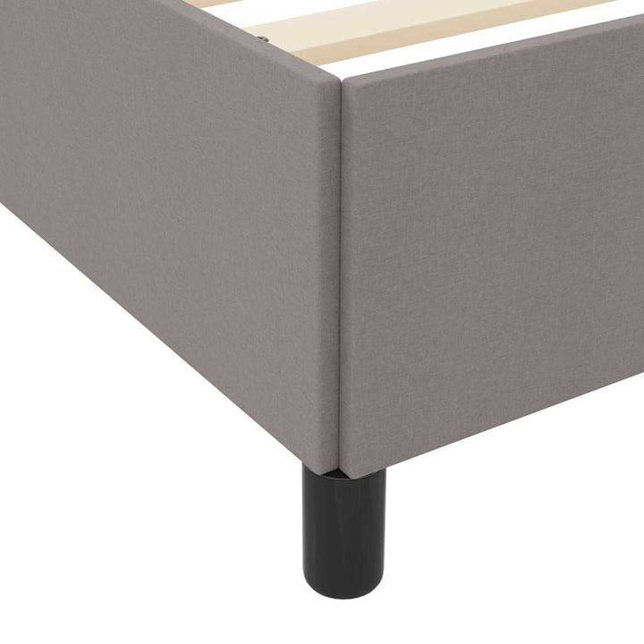 Box spring seng Gråbrun og Sort 100 x 200 cm