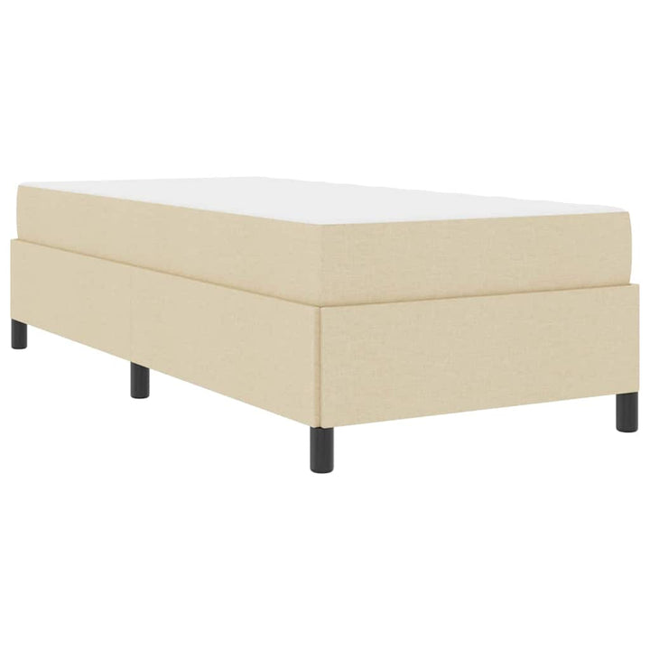 Box spring seng Creme og Sort 100 x 200 cm