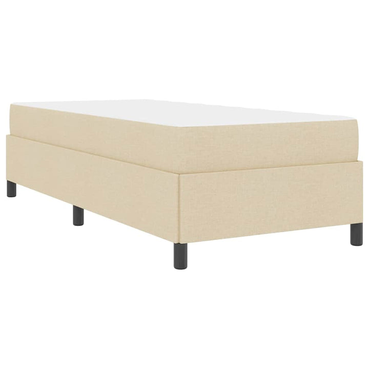 Box spring seng Creme og Sort 100 x 200 cm