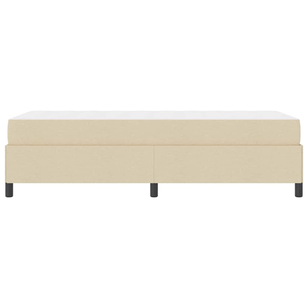 Box spring seng Creme og Sort 100 x 200 cm