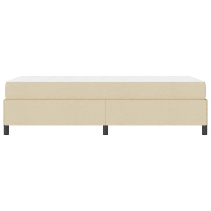 Box spring seng Creme og Sort 100 x 200 cm