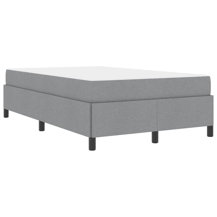 Box spring seng Lys grå og sort 120 x 190 cm