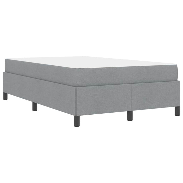 Box spring seng Lys grå og sort 120 x 190 cm