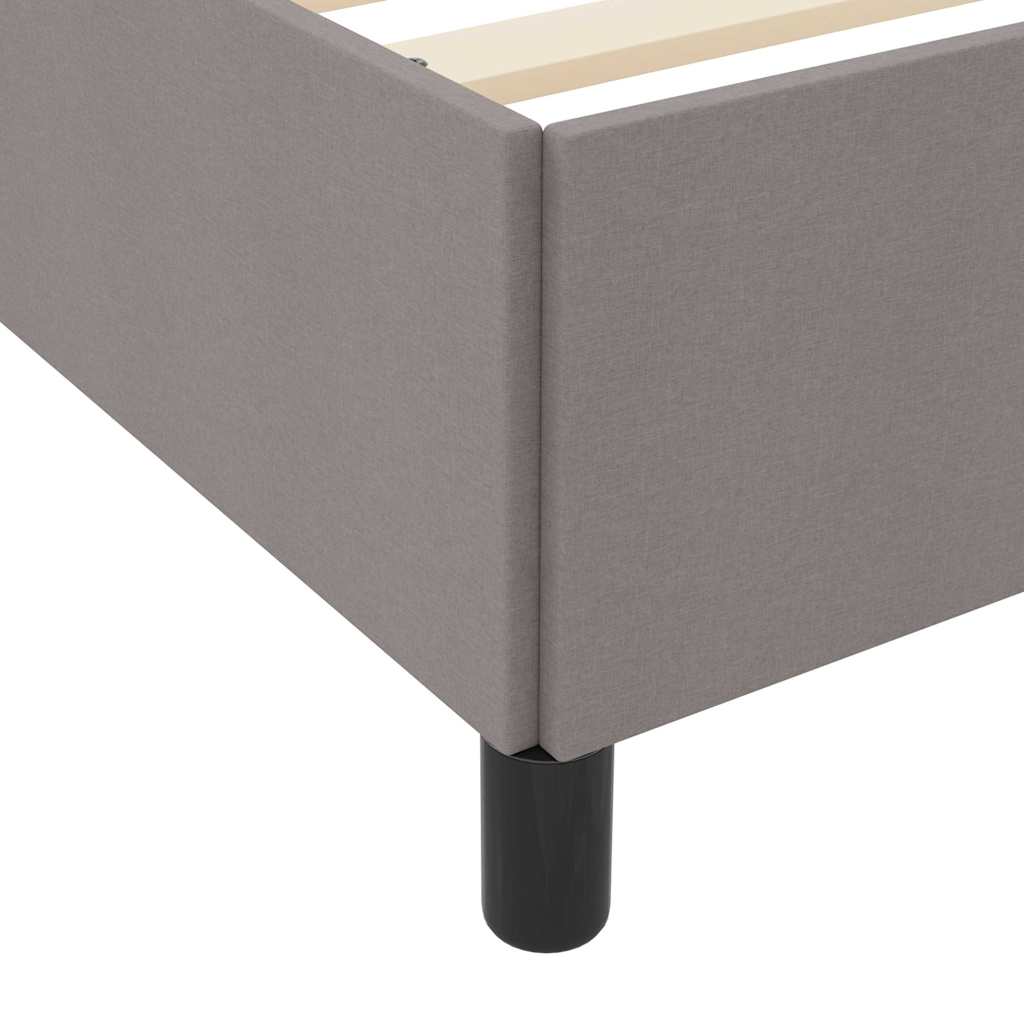 Box spring seng Gråbrun og Sort 120 x 190 cm
