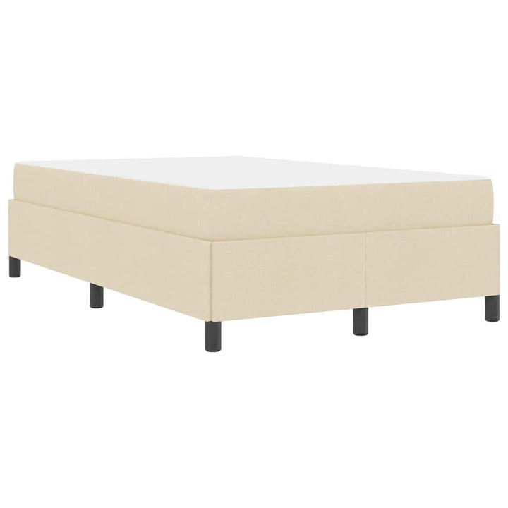 Box spring seng Creme og Sort 120 x 190 cm