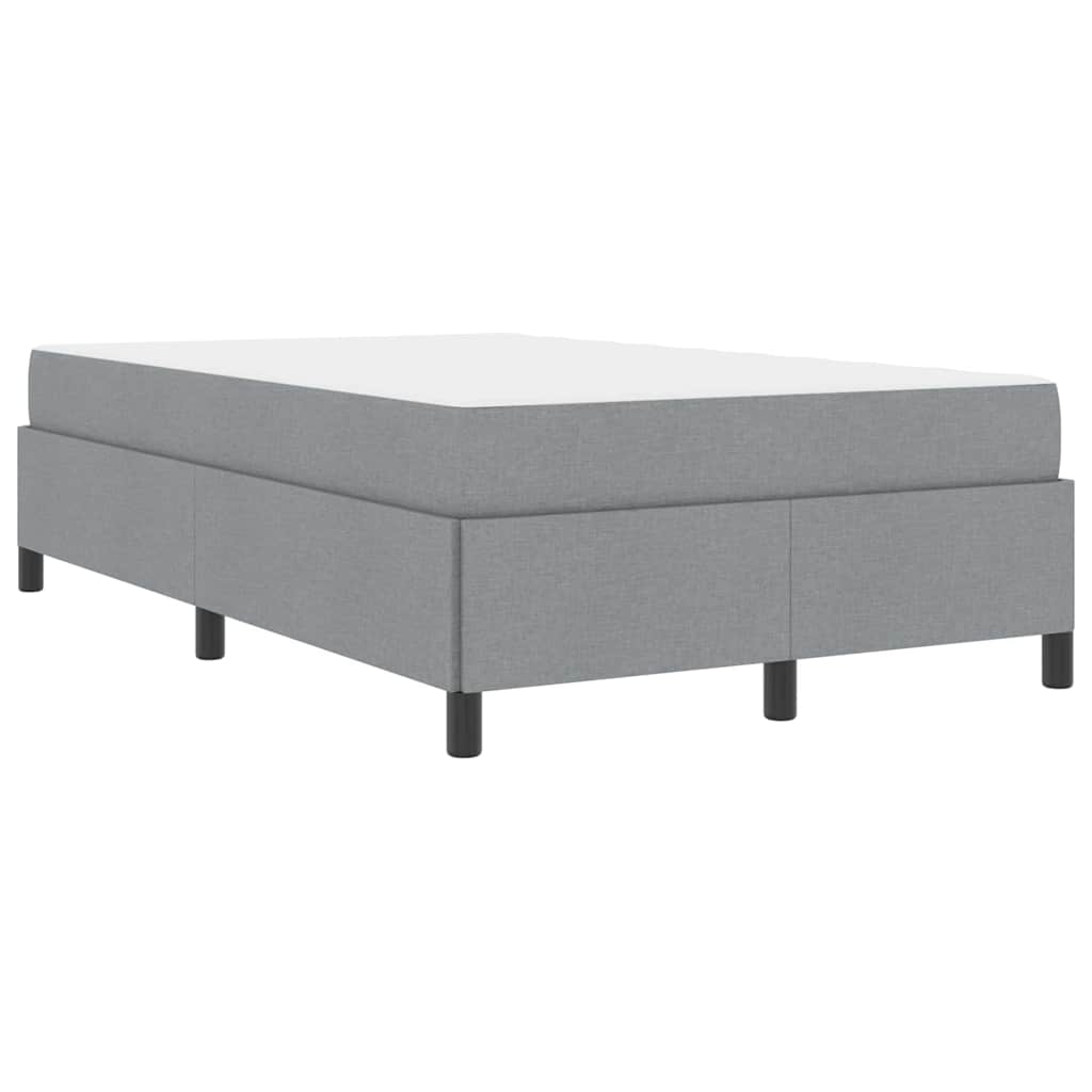 Box spring seng Lys grå og sort 120 x 200 cm