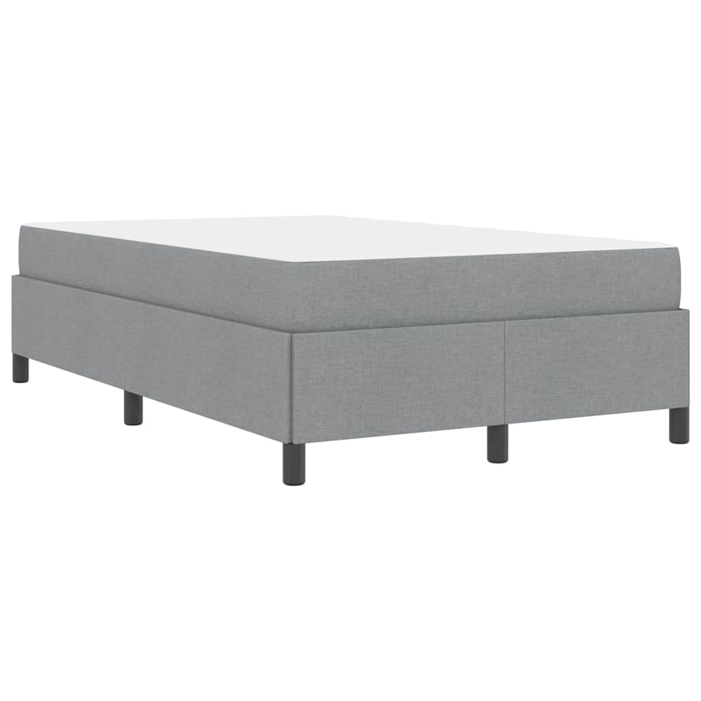 Box spring seng Lys grå og sort 120 x 200 cm
