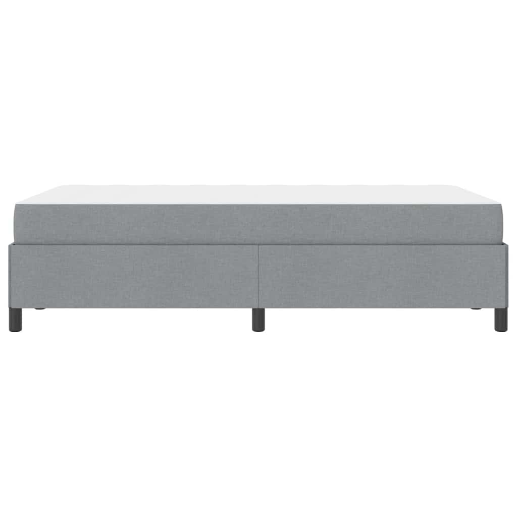 Box spring seng Lys grå og sort 120 x 200 cm