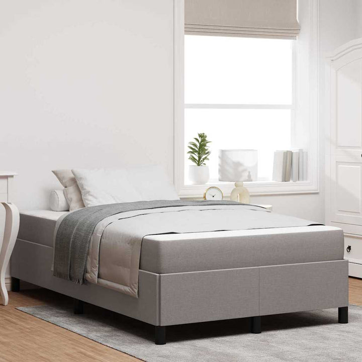 Box spring seng Gråbrun og Sort 120 x 200 cm