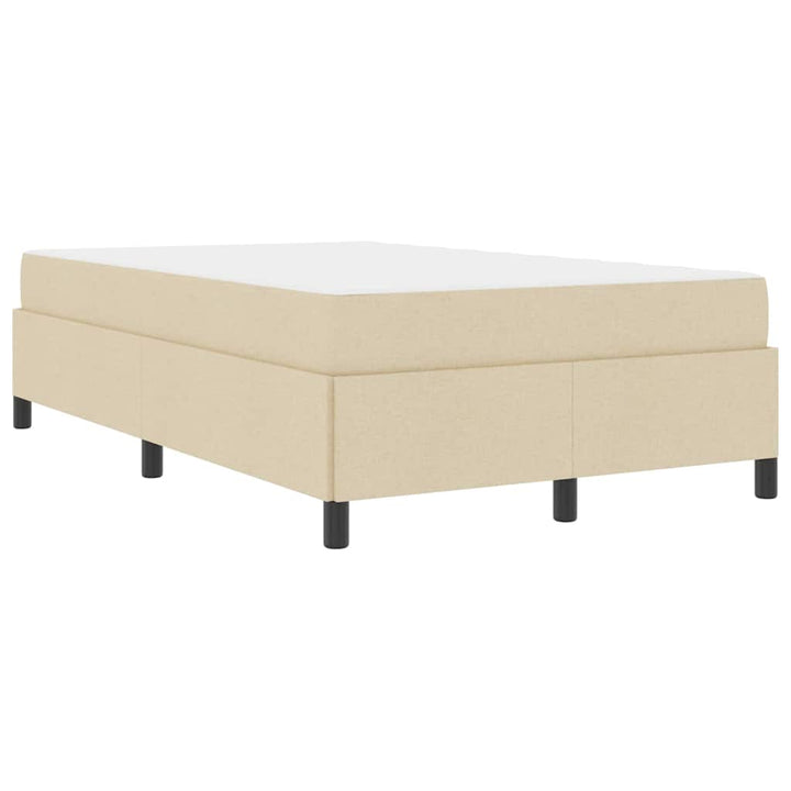 Box spring seng Creme og Sort 120 x 200 cm