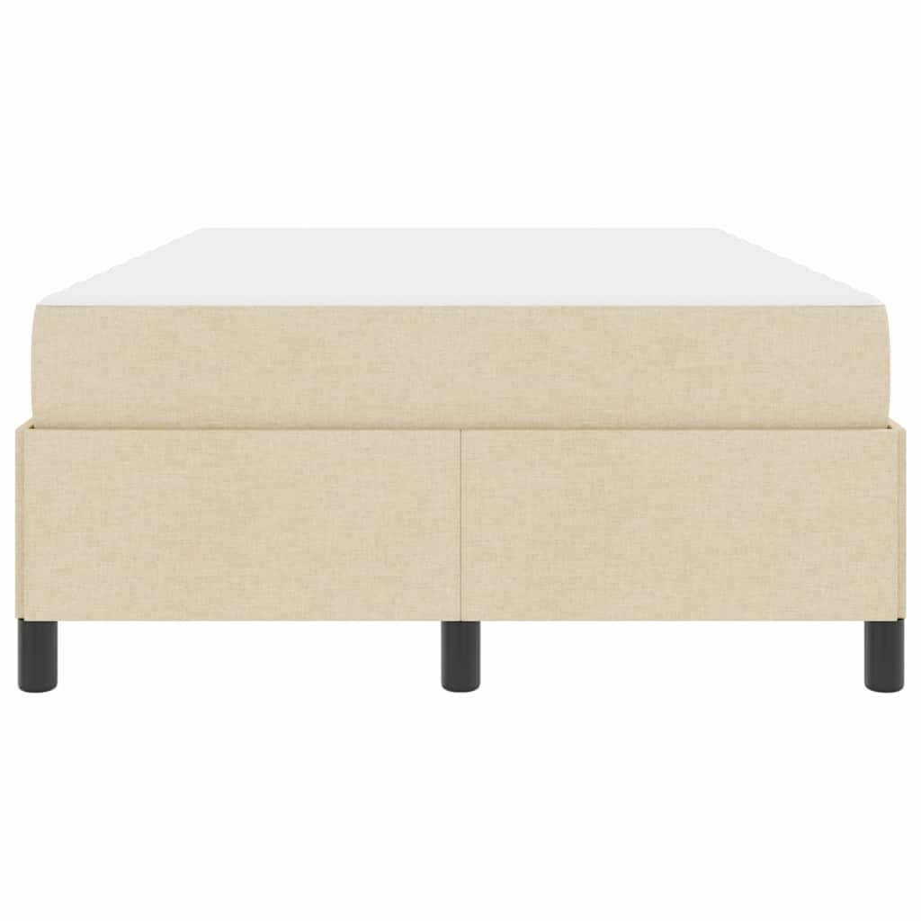 Box spring seng Creme og Sort 120 x 200 cm