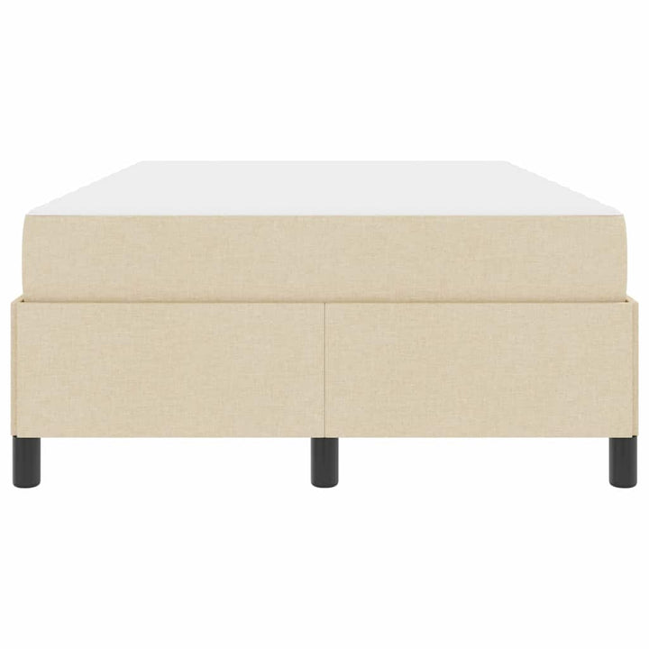 Box spring seng Creme og Sort 120 x 200 cm