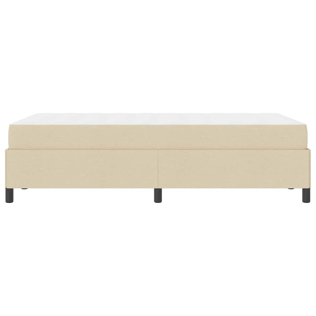 Box spring seng Creme og Sort 120 x 200 cm
