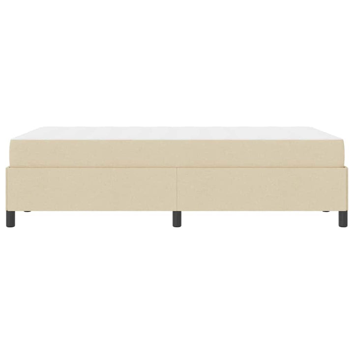 Box spring seng Creme og Sort 120 x 200 cm