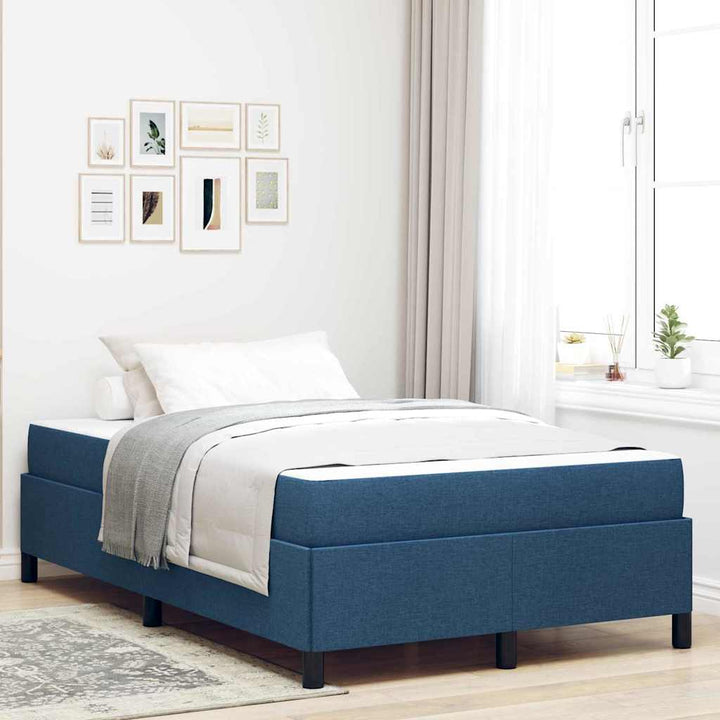 Box spring seng Blå og Sort 120 x 200 cm
