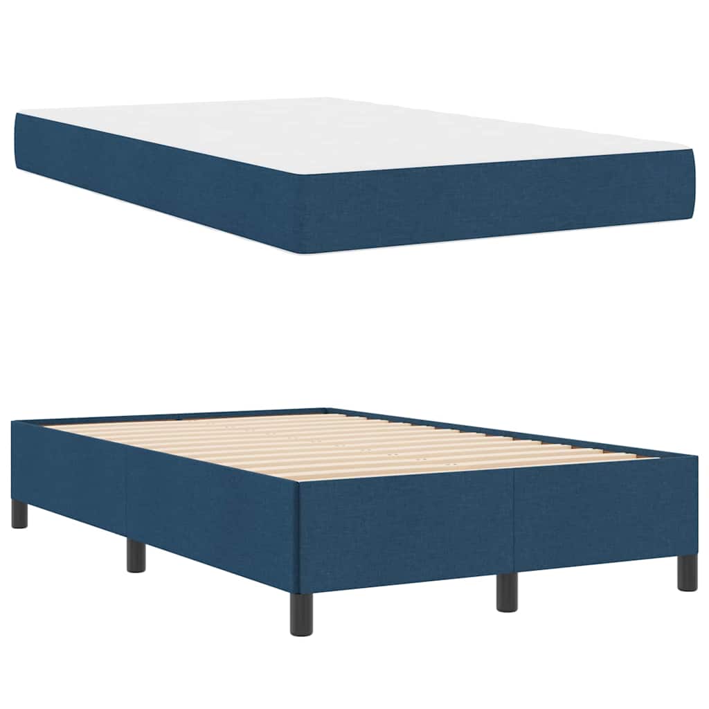 Box spring seng Blå og Sort 120 x 200 cm