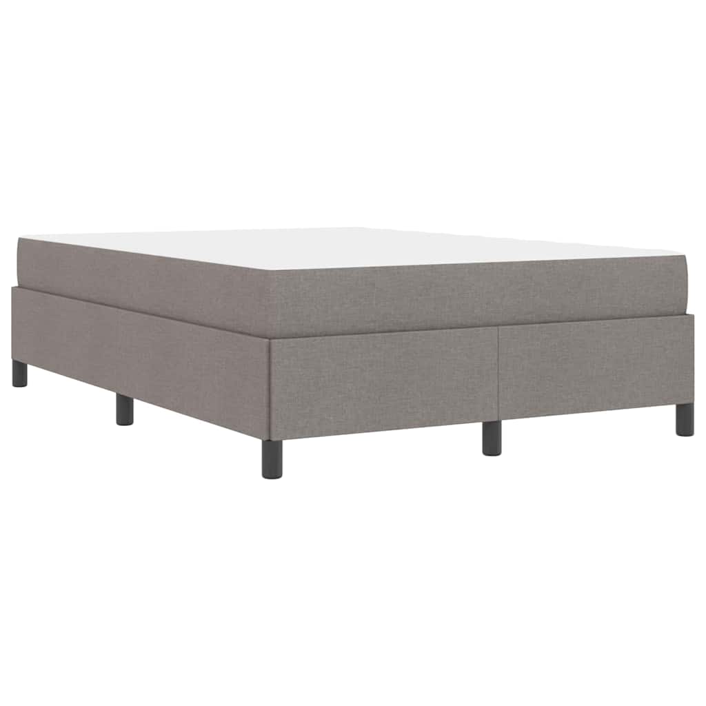 Box spring seng Gråbrun og Sort 140 x 190 cm