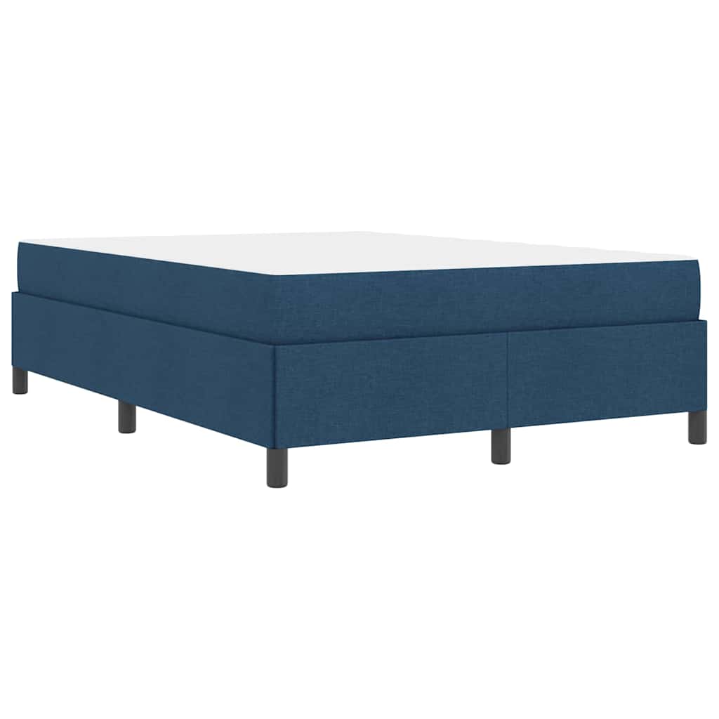 Box spring seng Blå og Sort 140 x 190 cm